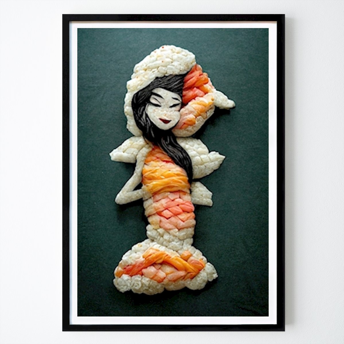 Kitchen Poster: Mermaid I by Shortie.ai.art