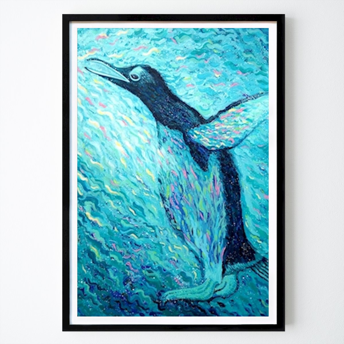 Animal Affiche: Le pingouin cherche son chemin par Violeta Popa