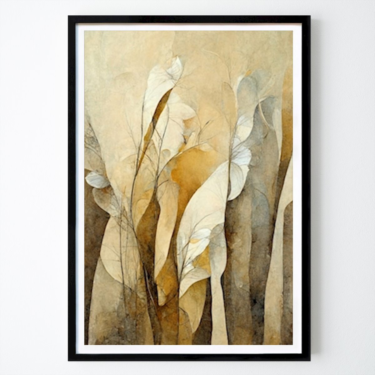 Abstrait Affiche: Feuilles abstraites #1 par Roman Rögner