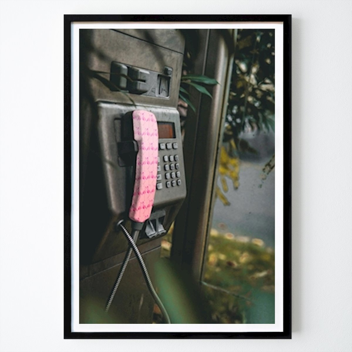 Abstrakcja Plakat: Telefon Flamingo autorstwa Benjamin