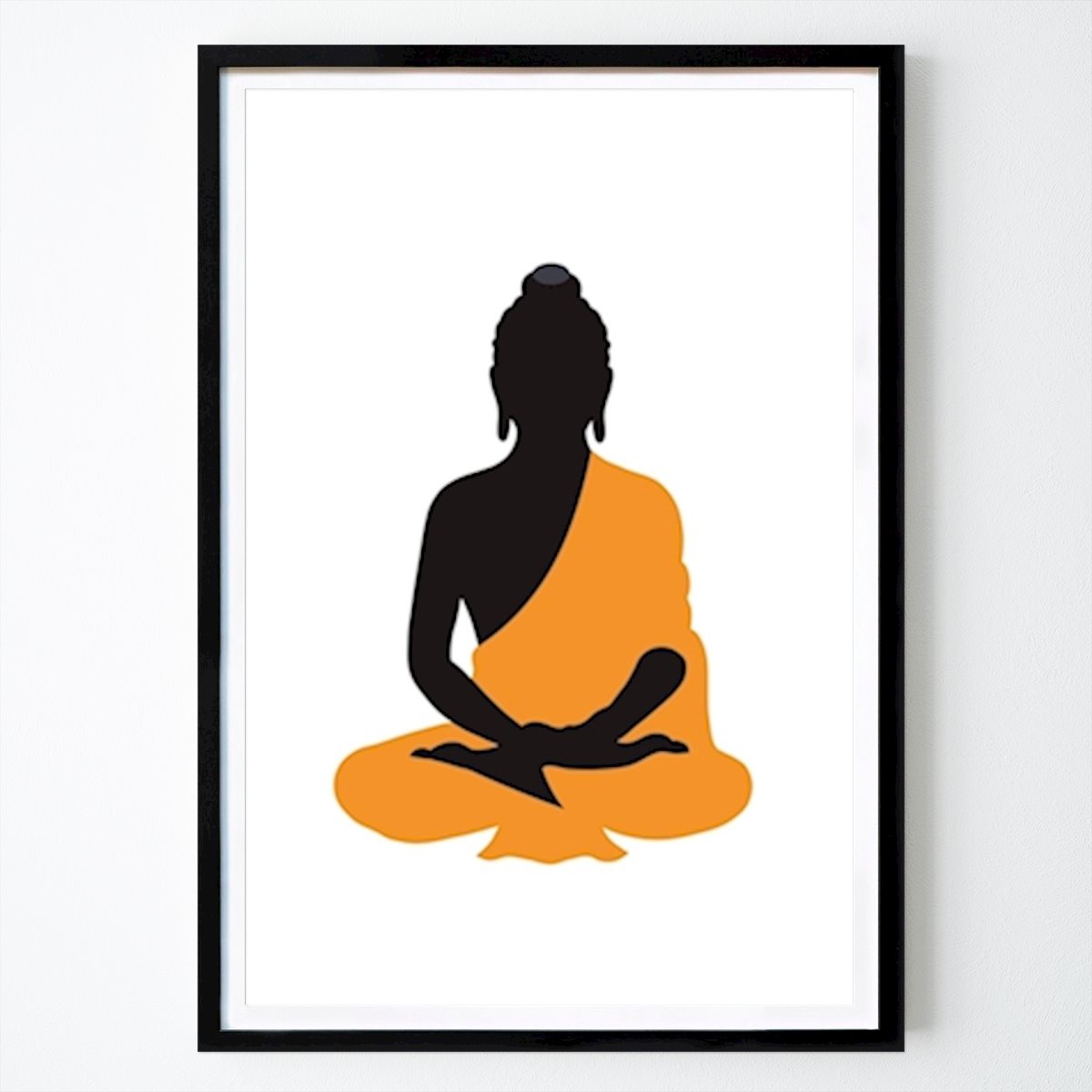 Yoga Poster: Buddha Munk Poster di Lars Gustafsson