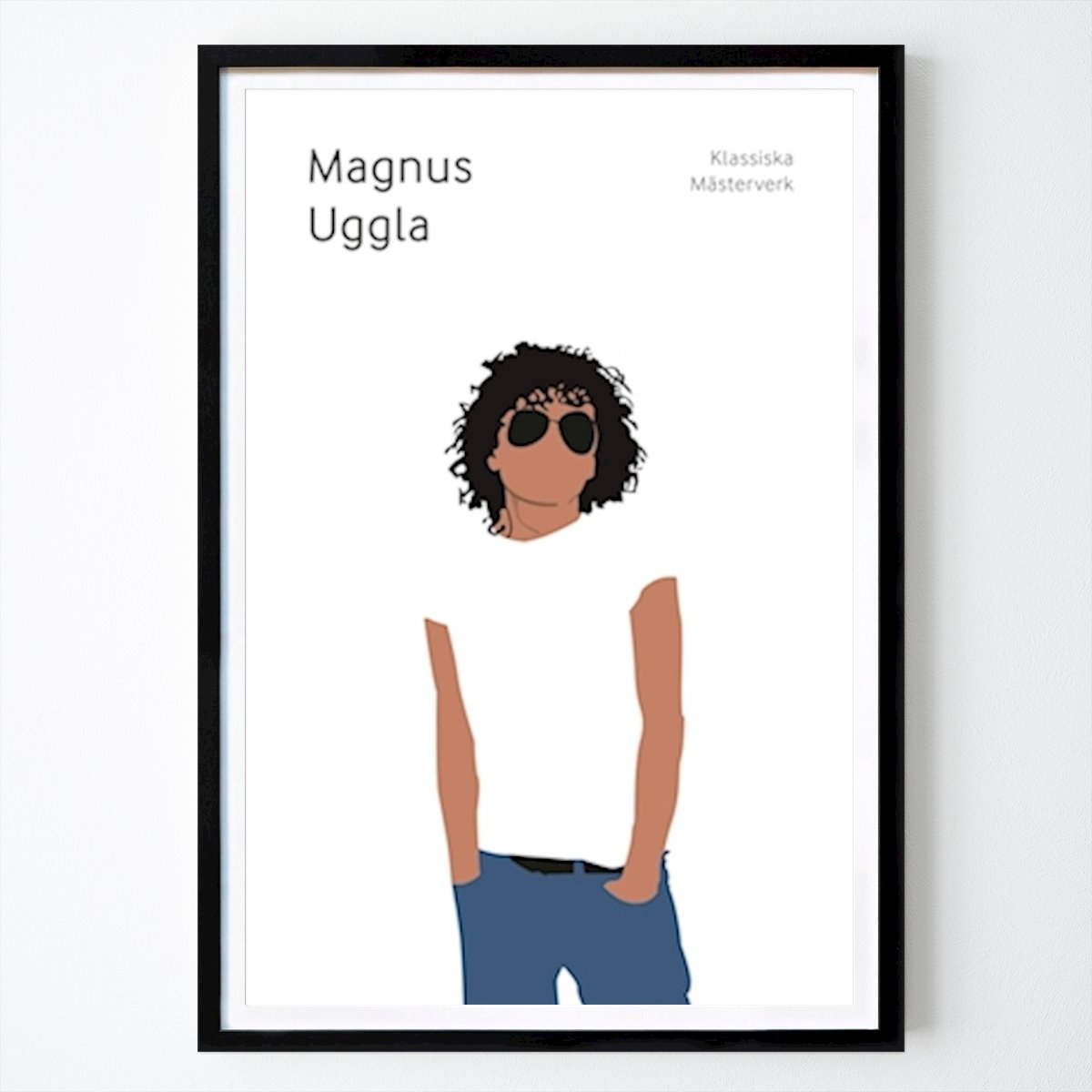 Stockholm Poster: Magnus Uggla Poster von Lars Gustafsson