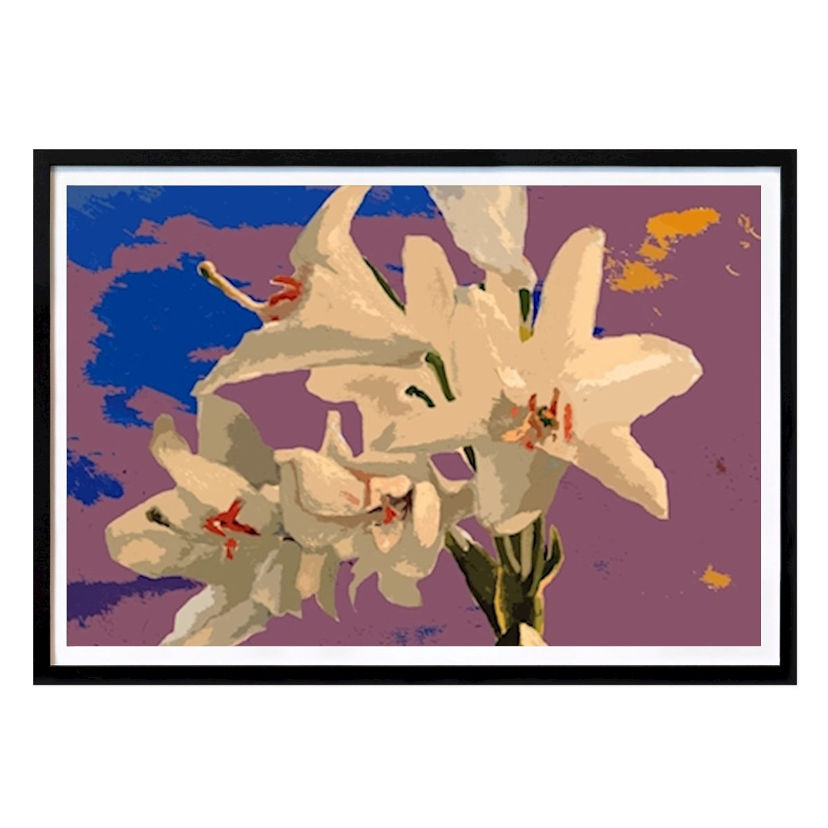 Botanical Poster: Lilies by Zinovy Tafel