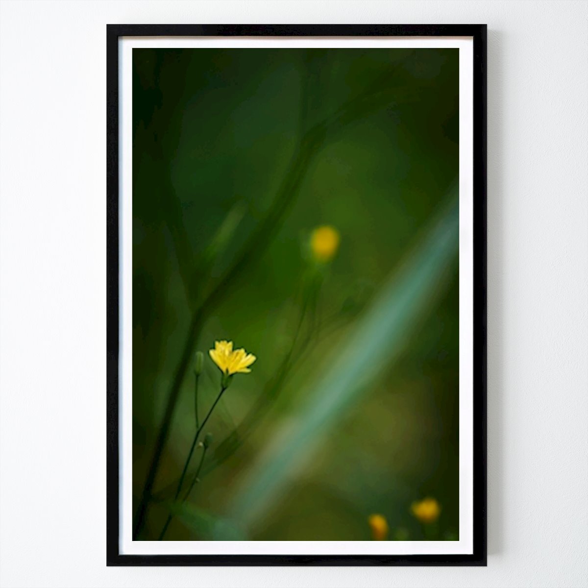 Fleurs & Plantes Affiche: Petite fleur jaune dans la forêt par Brix Photo
