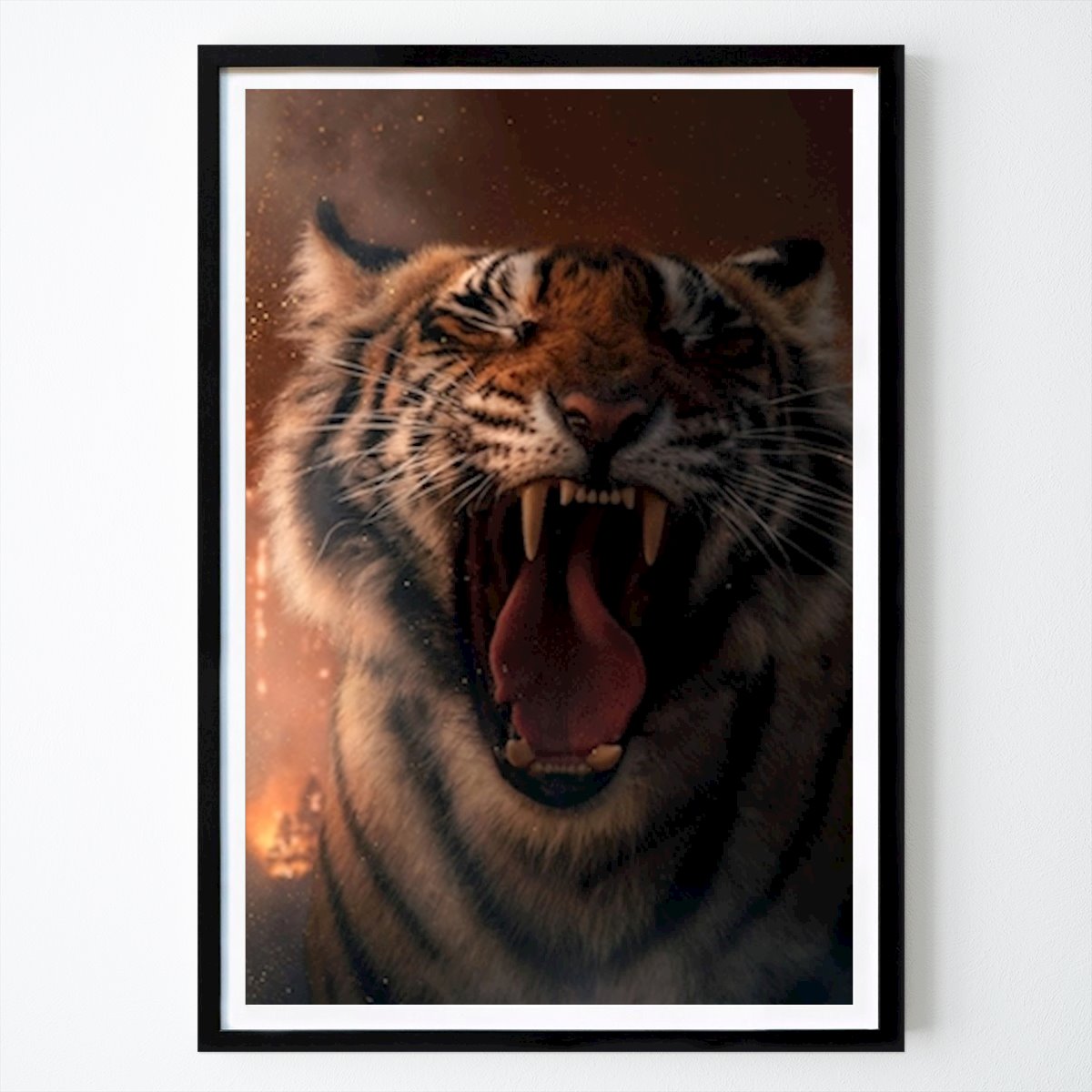 Enfants Affiche: Appel à l’aide (tigre en danger) par Sandra Nitschke