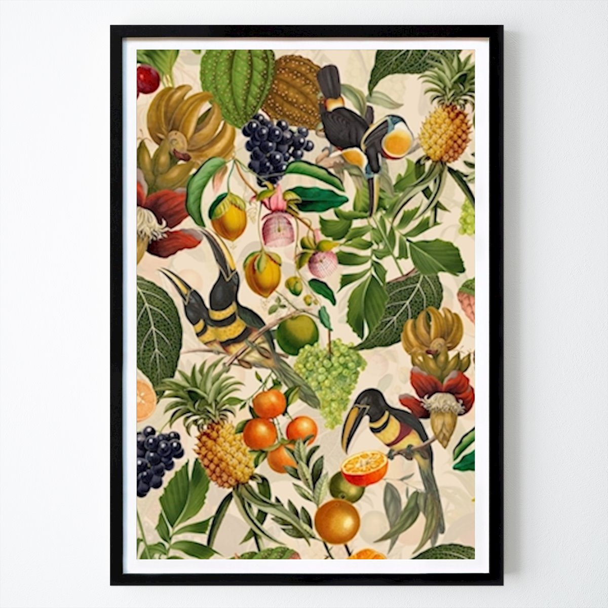 Póster: Jardín de pájaros tropical vintage de Uta Naumann