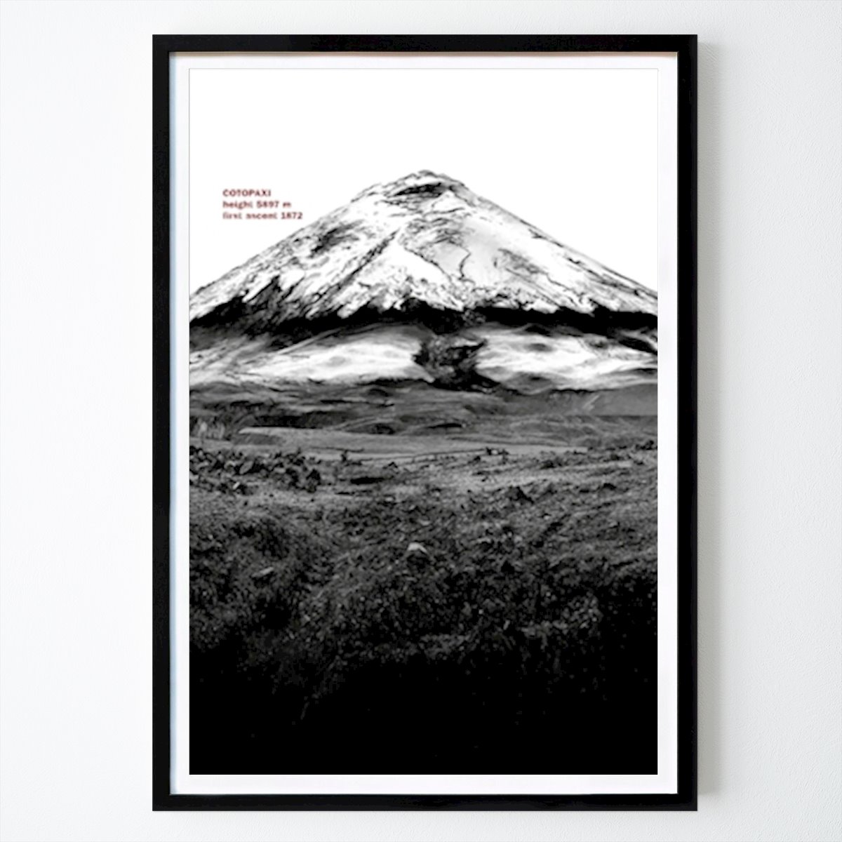 Pop Art Plagát: Berge - Cotopaxi od Kathrin krieter