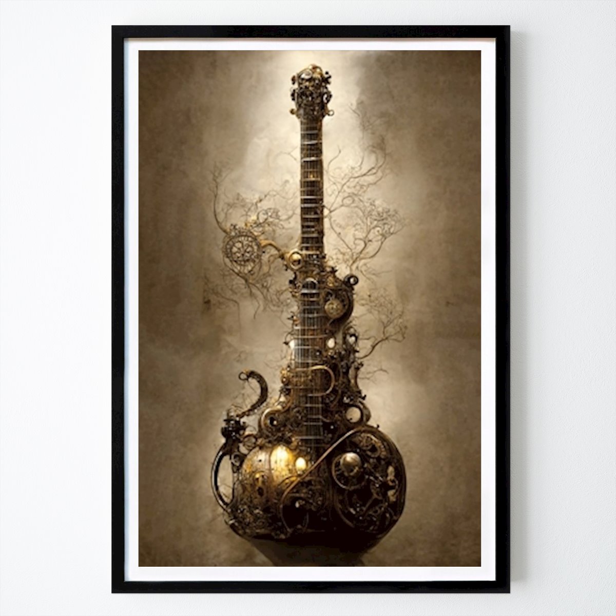 Musikk Plakat: Steampunk gitar av Karl Kubik