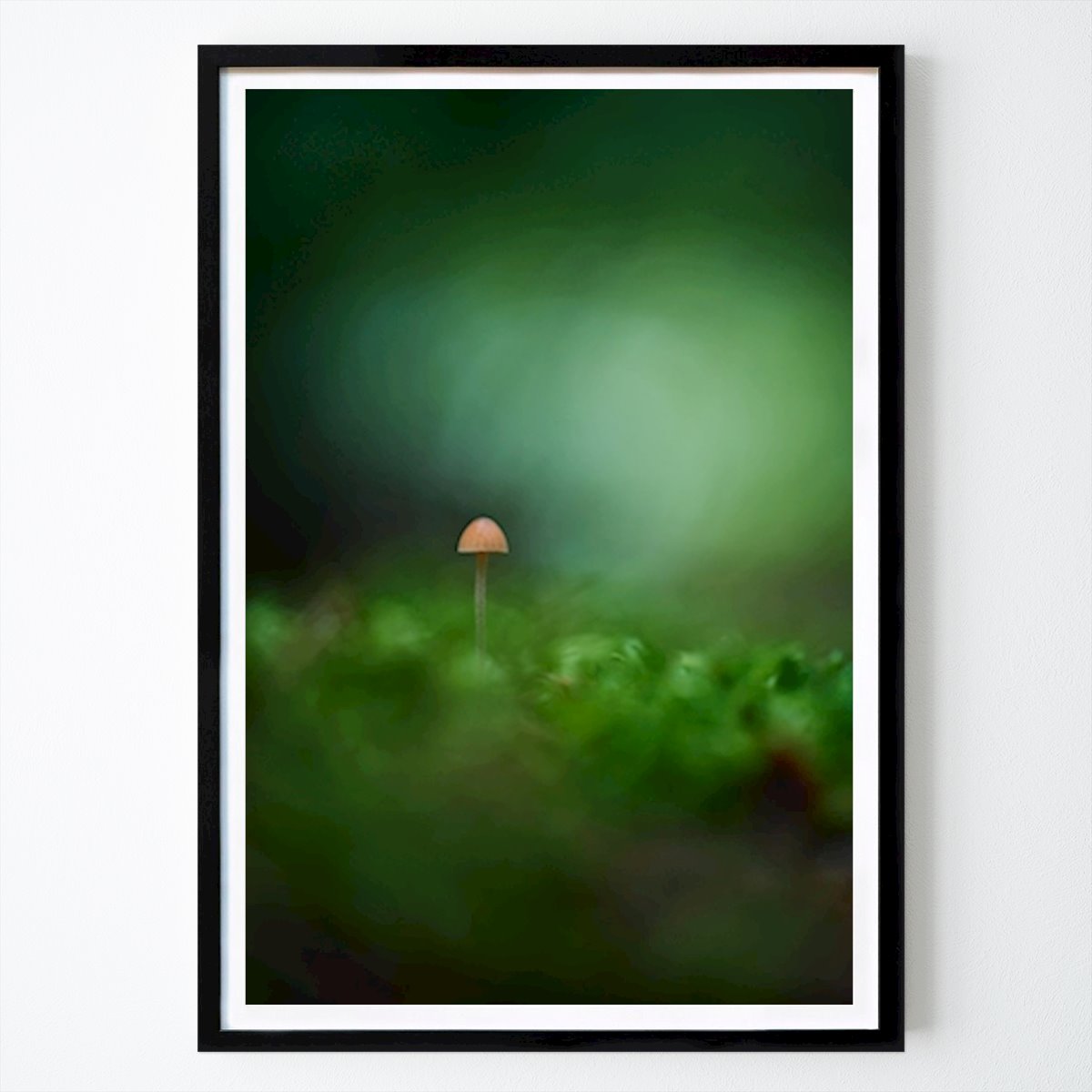 Botanical Poster: Tiny orange mushroom by Brix Photo