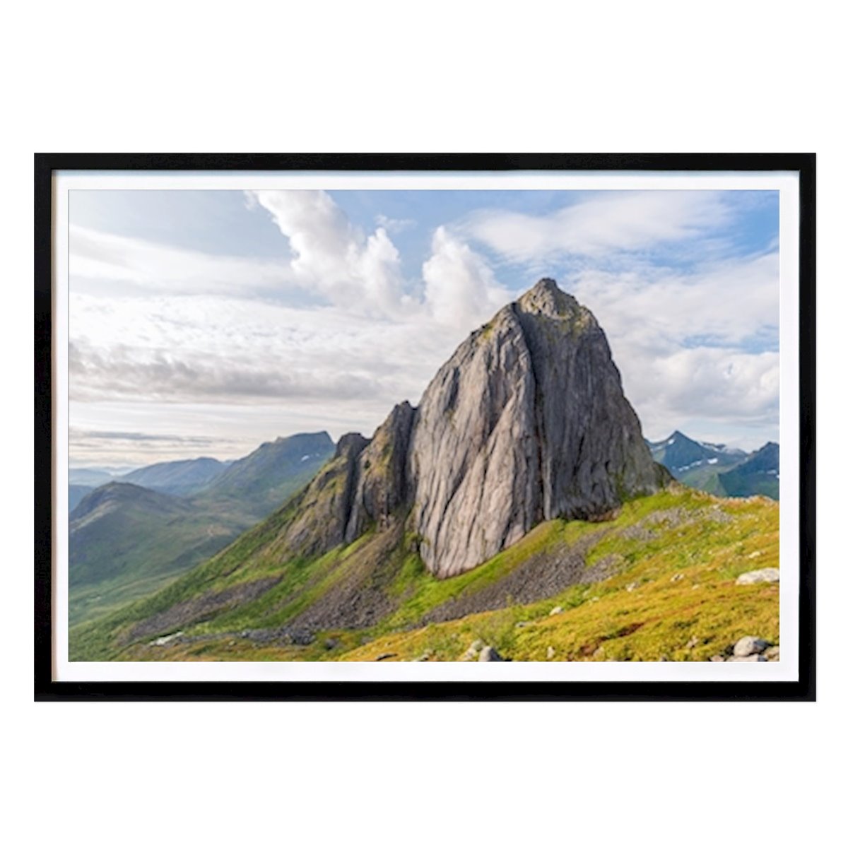 Hobby Plakat: Fjellet Seil i sommerfarger av Lennart Fögh Lorenzen