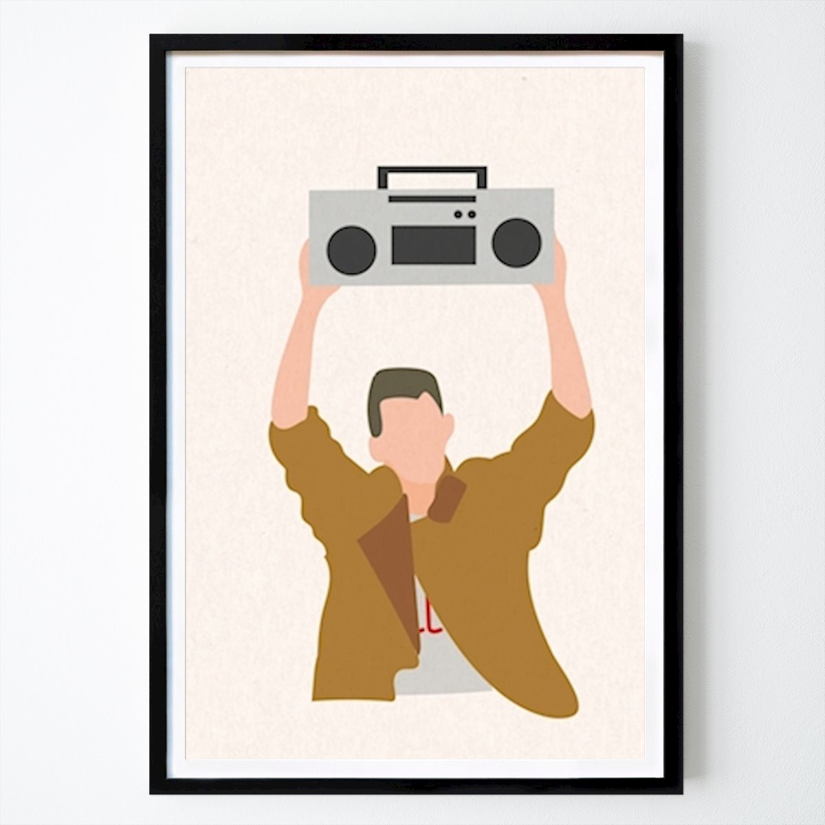 Retro & Vintage Poszter: Mondj bármit boombox művészeti nyomtatás Emme által
