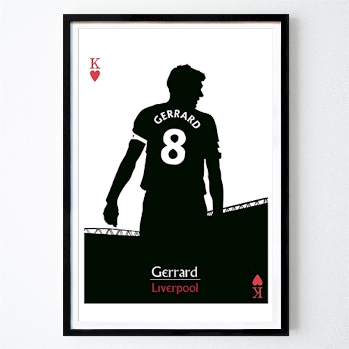Fotball Plakat: Steven Gerrard-plakat av Lars Gustafsson