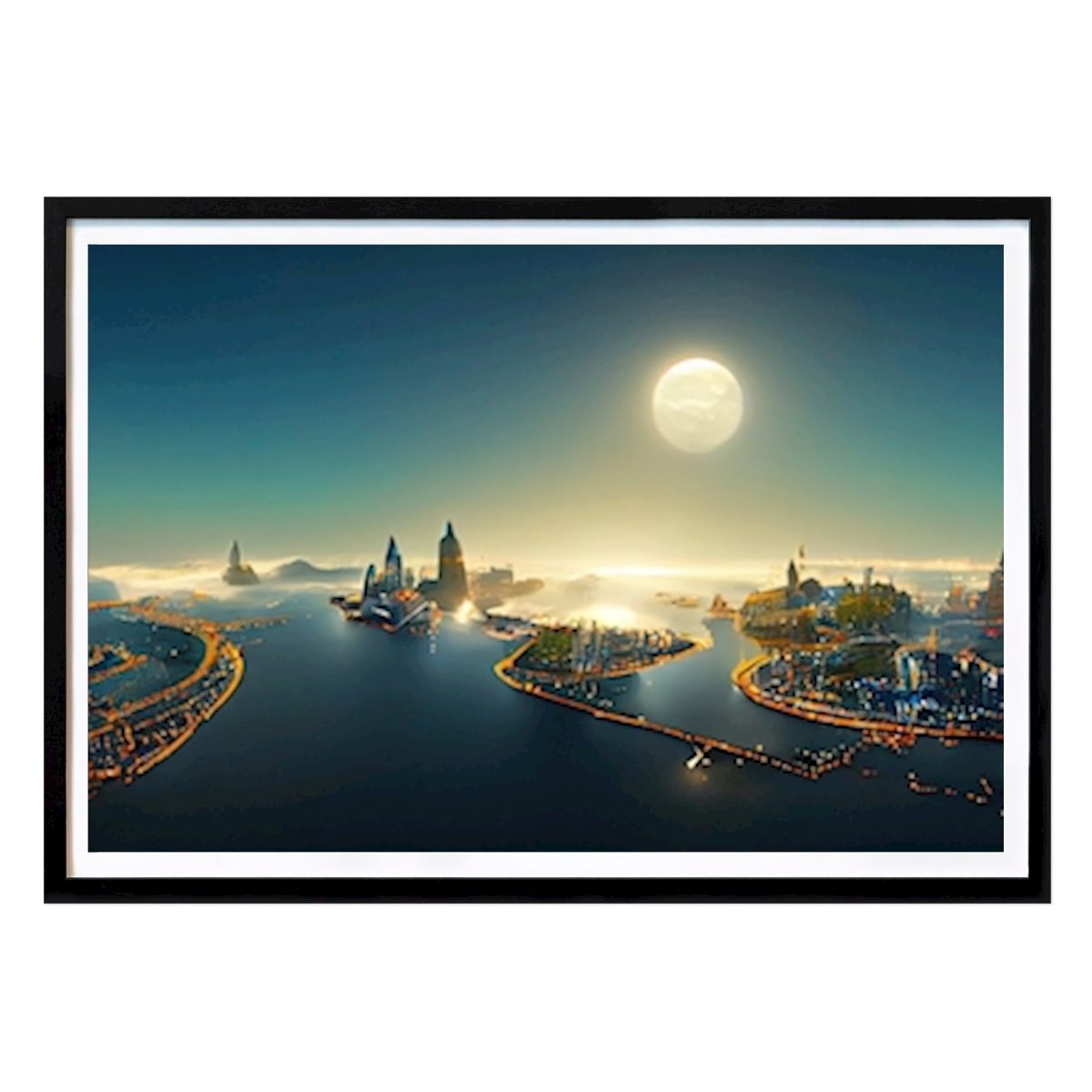 Nature Poster: Island City by Benjamin Marksteder