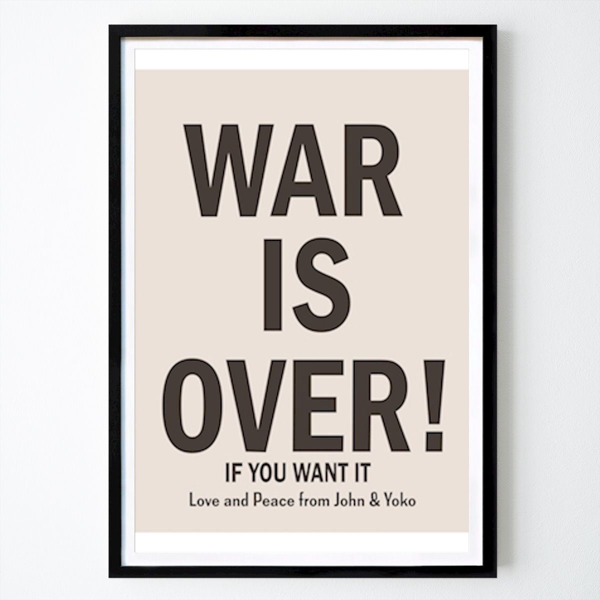 Der Krieg ist vorbei Plakat Poster von Lars Gustafsson – Retro & Vintage Wandbild – Printler