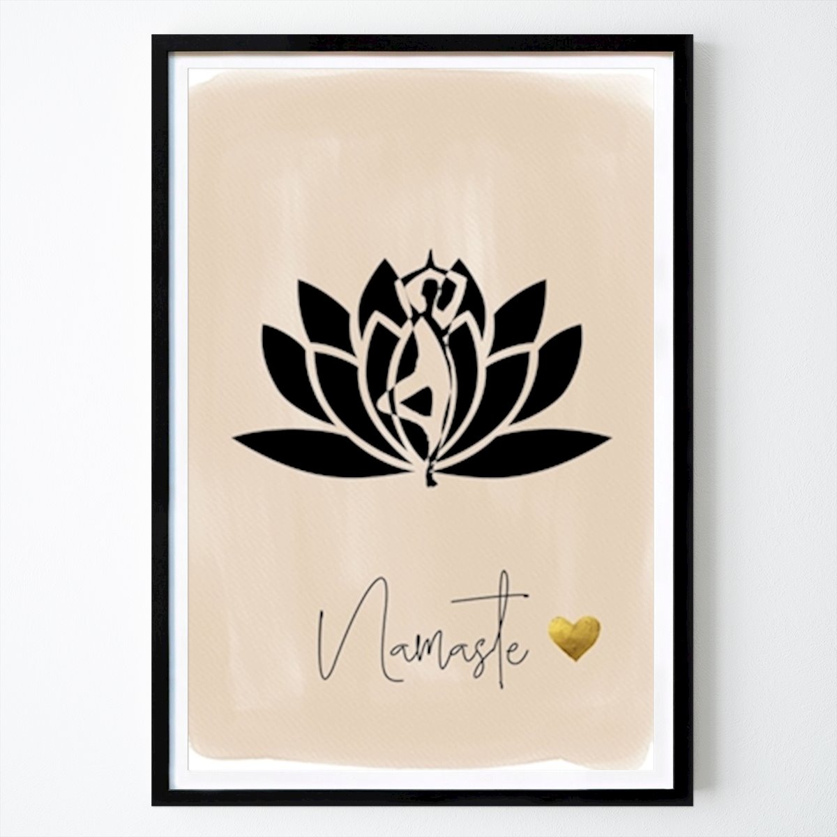 Yoga Poster: Namaste by ArtDesign by KBK