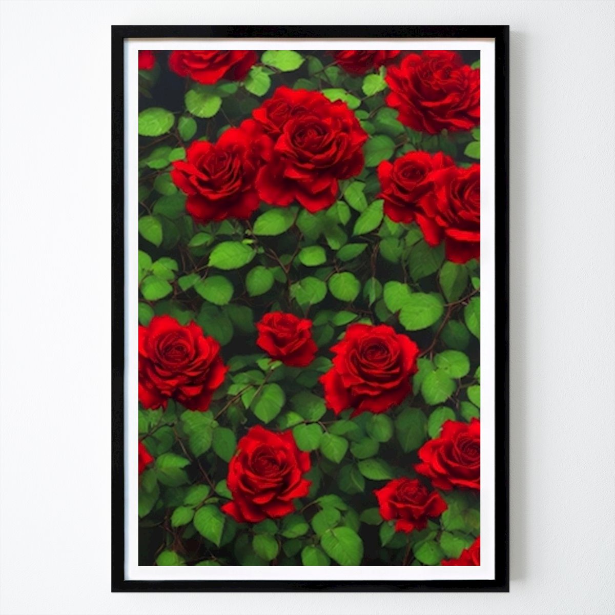 Animals Poster: Red Rose Bush by Garyck Arntzen