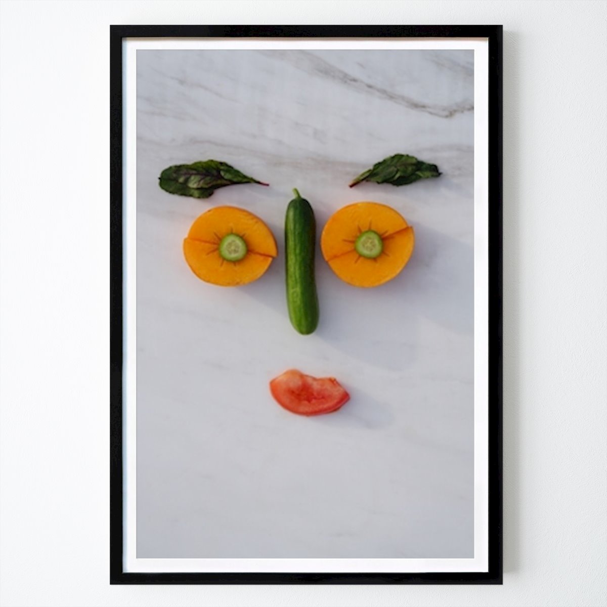 Kitchen Poster: Fruits And Vegetables Portrait by Julija Ogrodowski