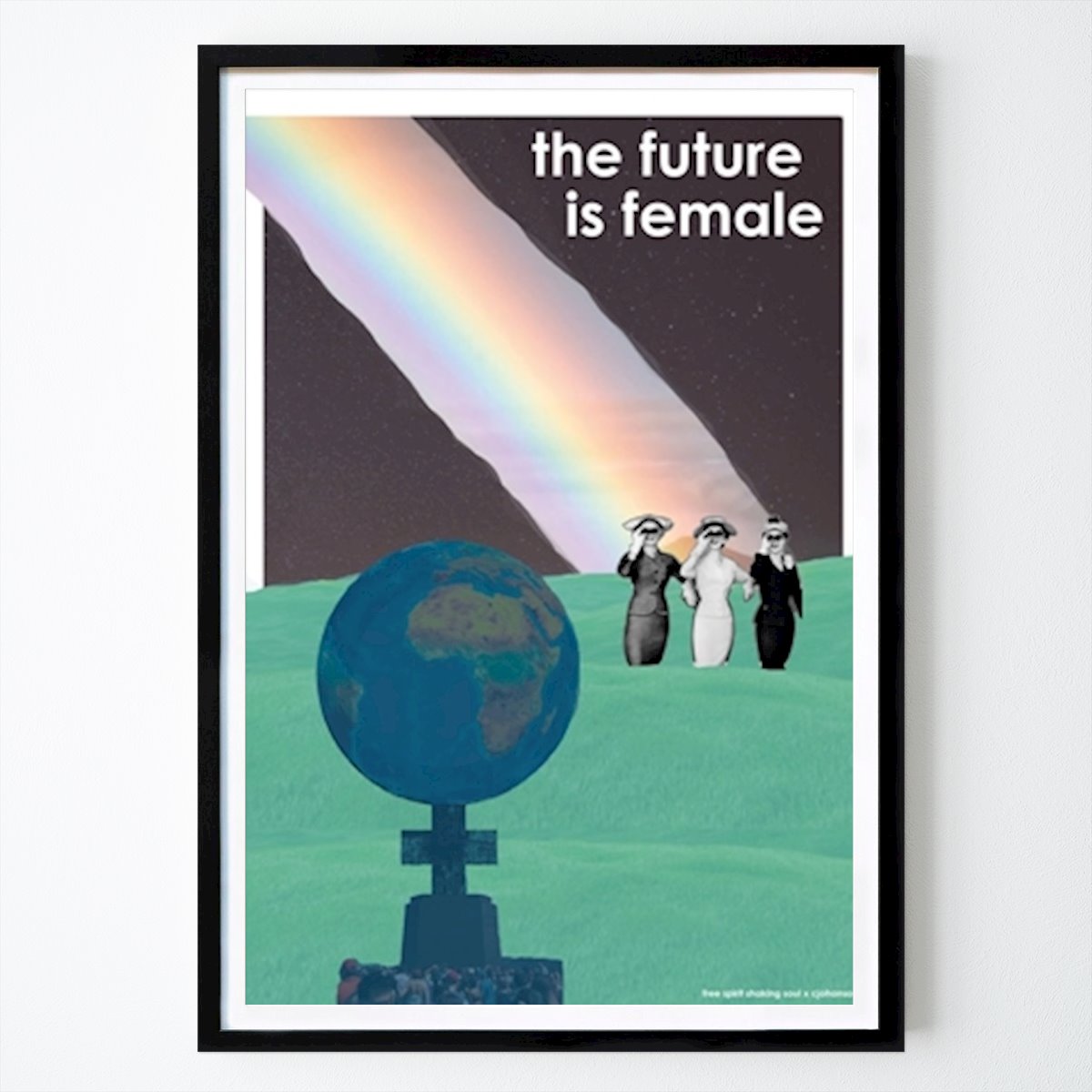 Places & Cities Poster: The future is female by Walkers Empire