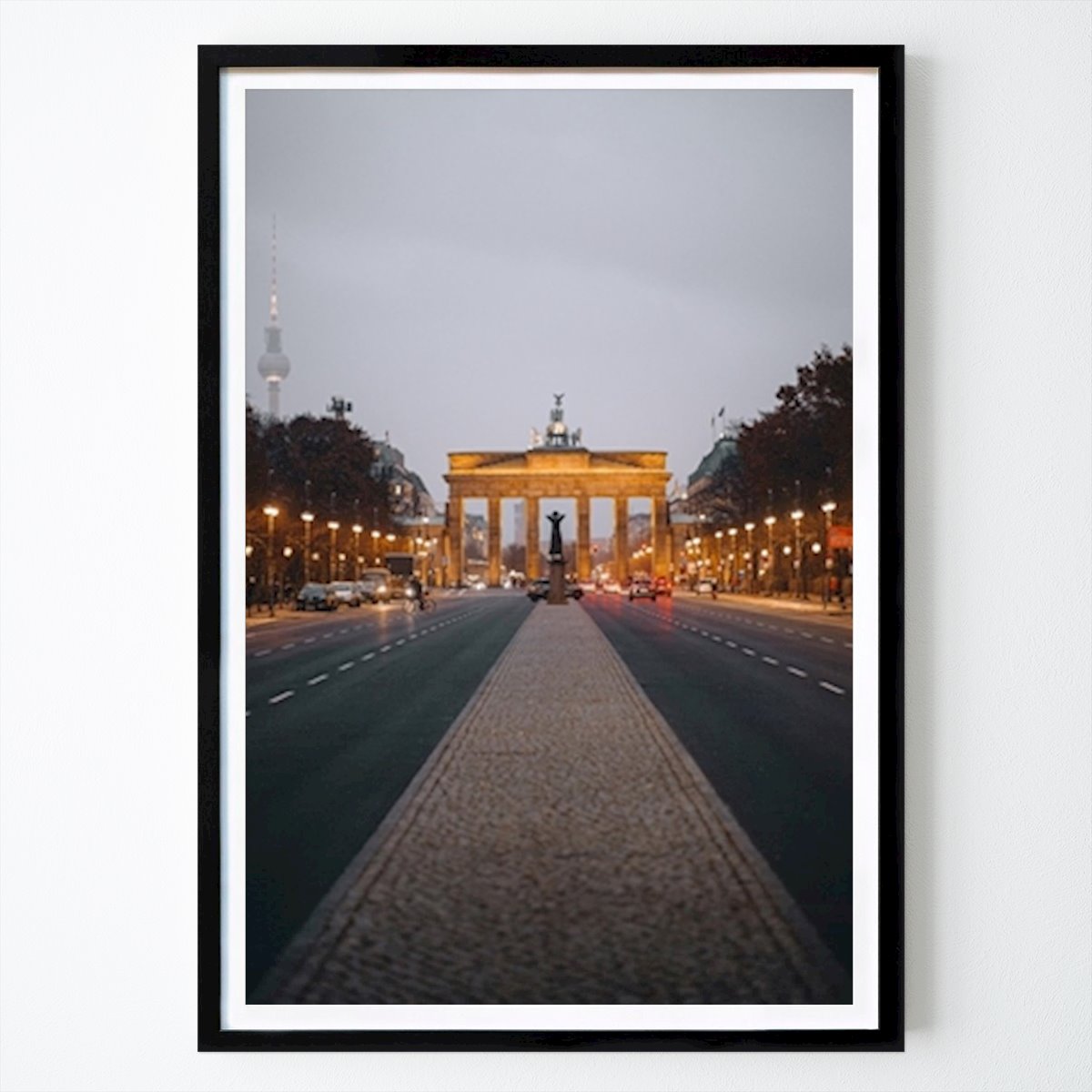 Berlin Poster: Brandenburg Gate In Orange by Birk Garkisch