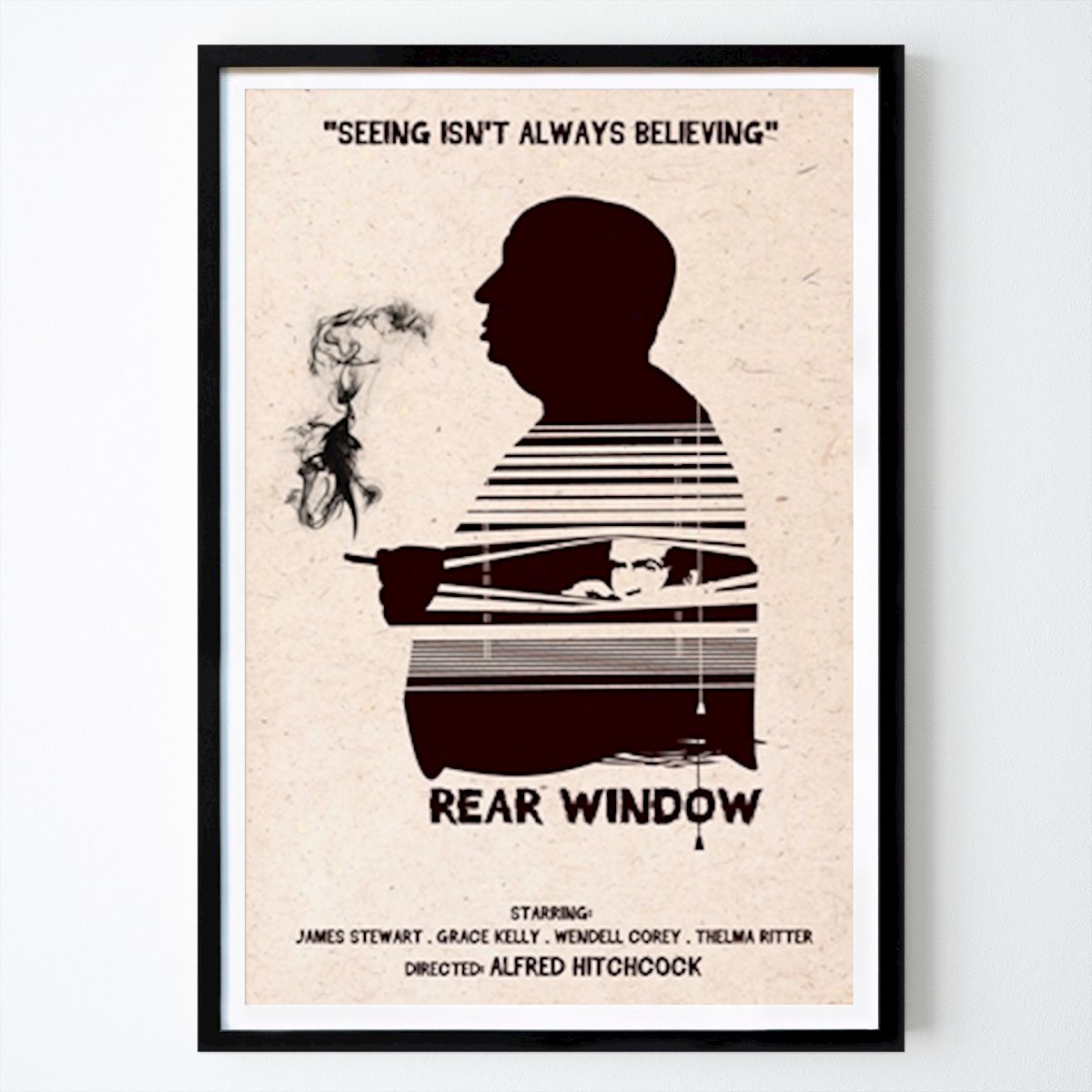 Retro & Vintage Poster: Hitchcock Rear Window by 2ToastDesign