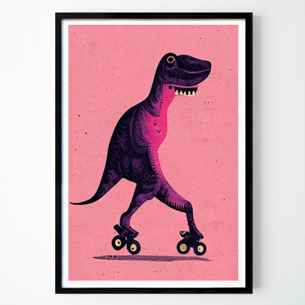 Djur Poster: T-Rex på rullskridskor av Nordic Cucumber