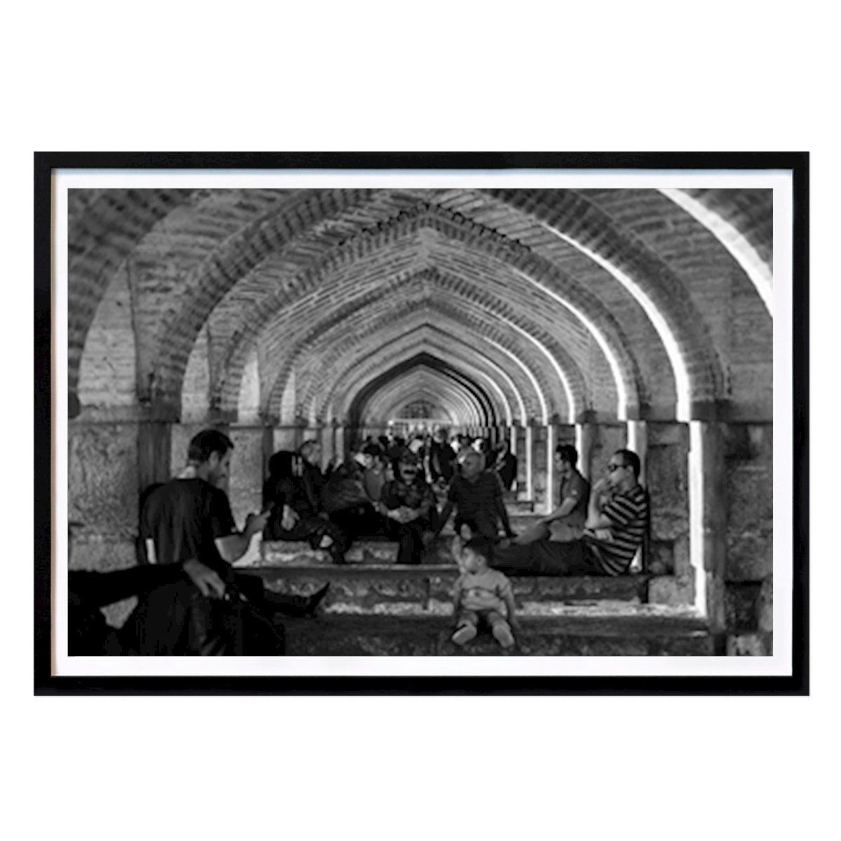 Places & Cities Poster: Under the bridge in Iran by Peter Rosberg