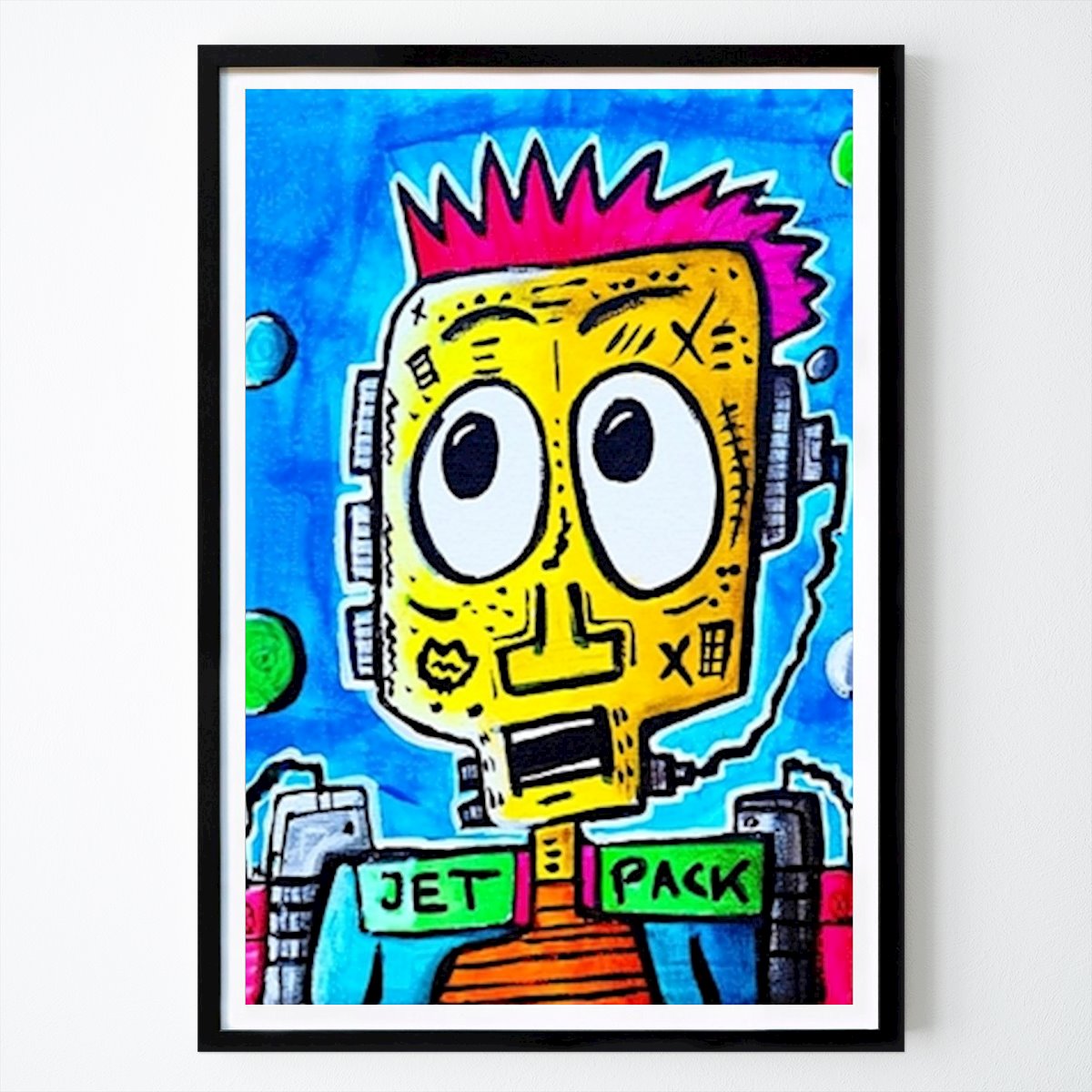 Konstnärlig Poster: Figur, färgstark modern konst av Art By Hakon