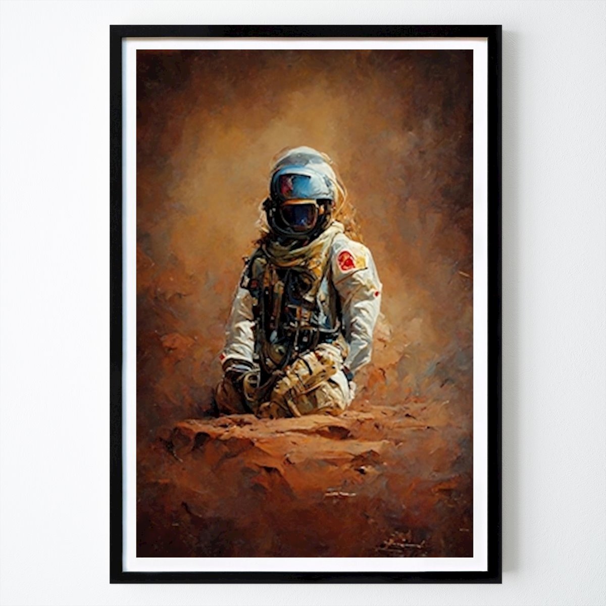 Abstraktes Poster: Den Mars verlassen von Winnie Møller