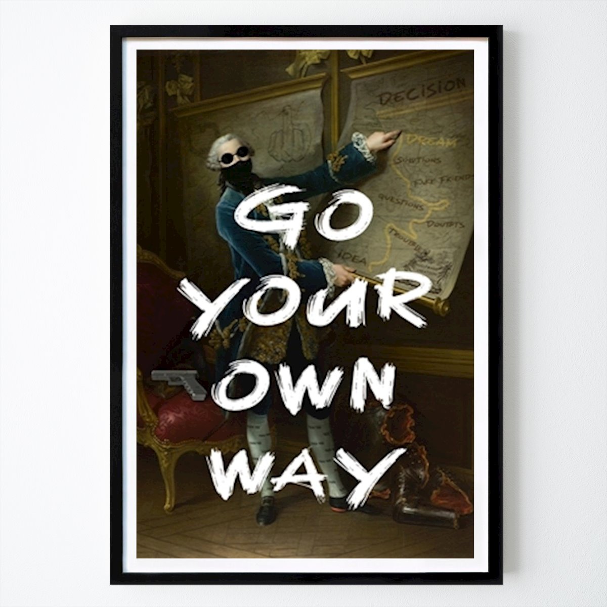 Pop Art Poster: Gå din egen väg av Sascha Hahn