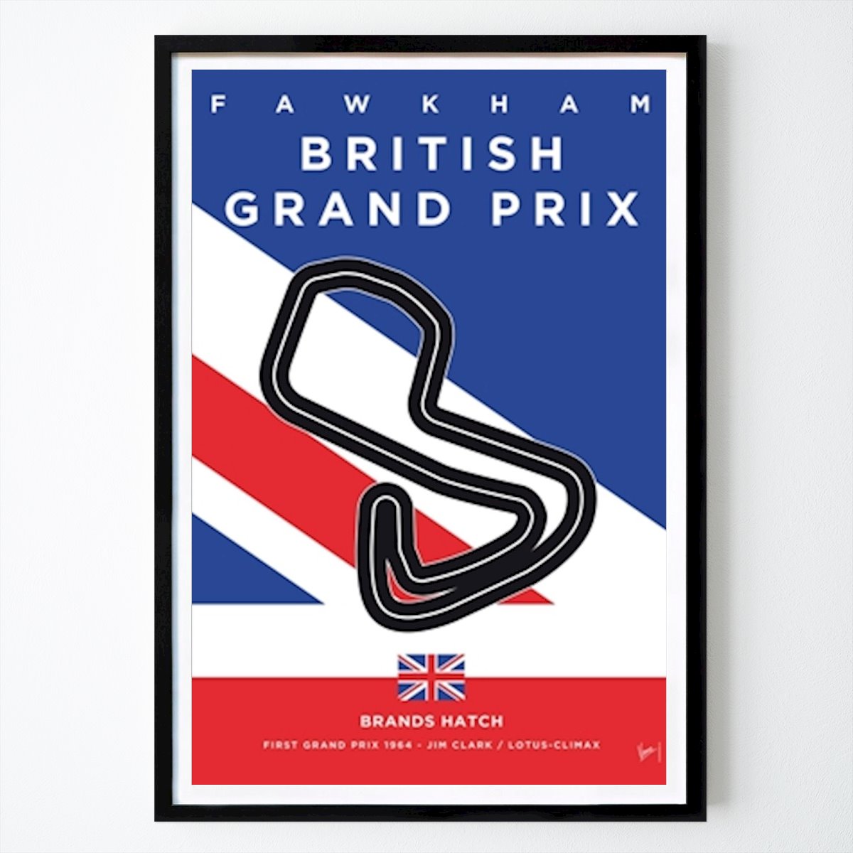 Hobby Poster: 1964 Brands Hatch by Chungkong Art
