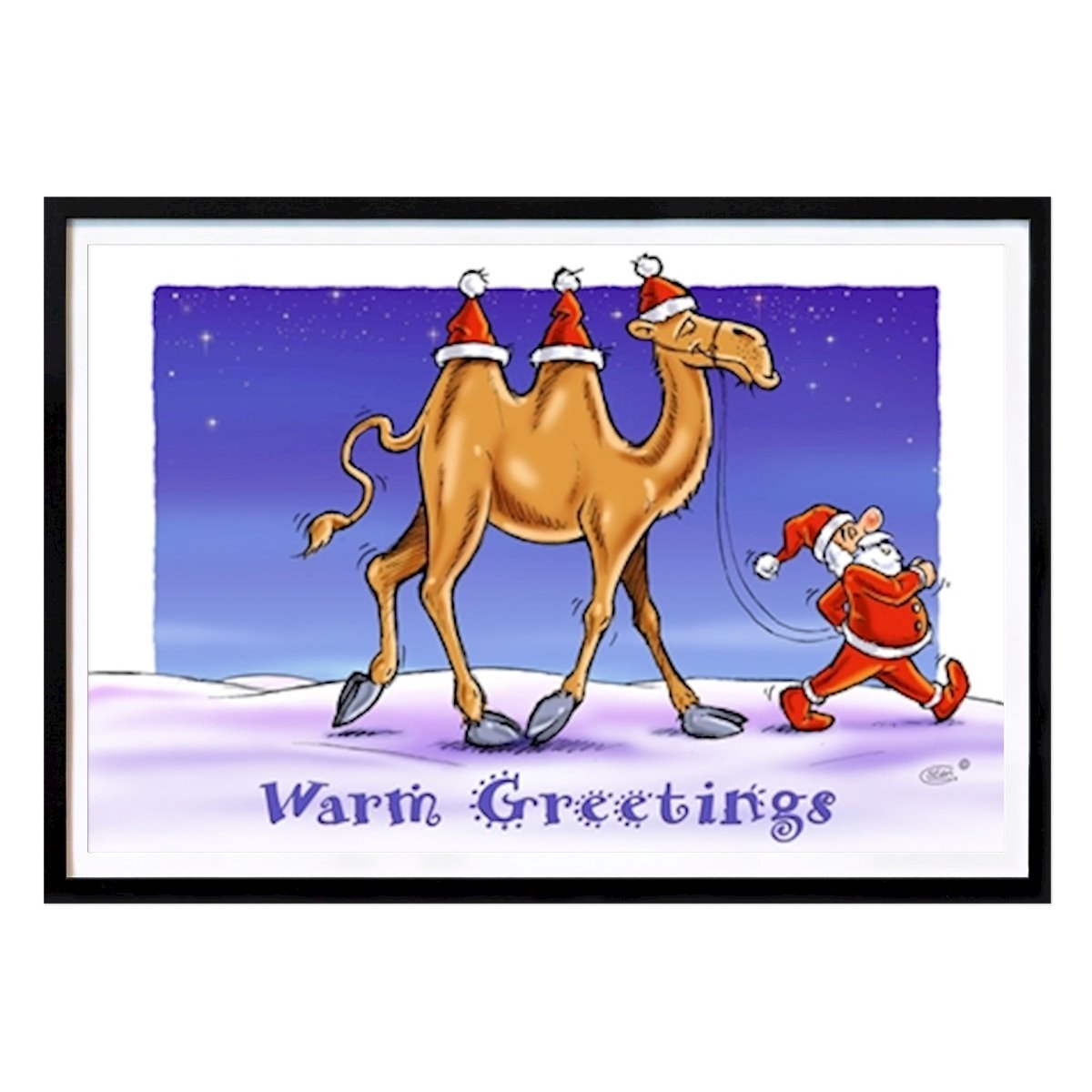 Illustration Poster: Herzliche Grüße von Stan Groenland