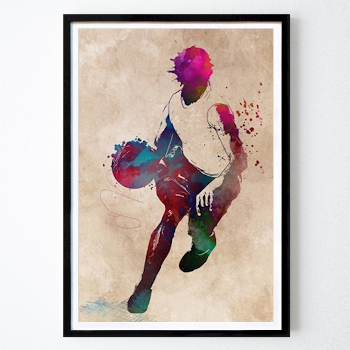 Basketball Affiche: Match de basket-ball par Justyna Jaszke