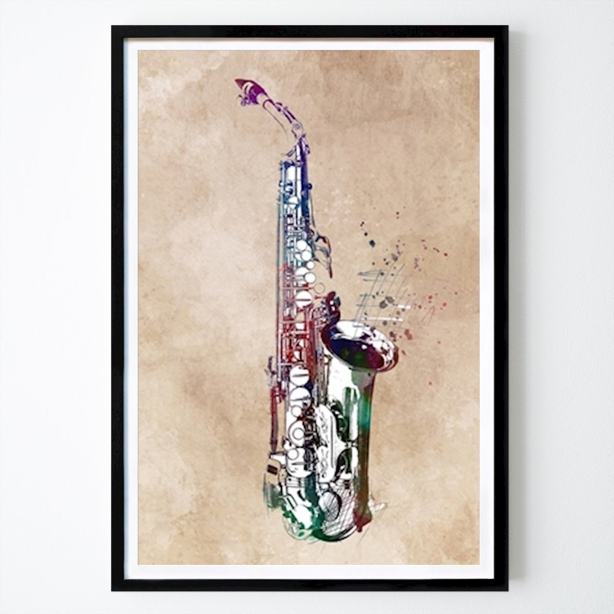 Retro & Vintage Poster: Saxofon, musikinstrument av Justyna Jaszke