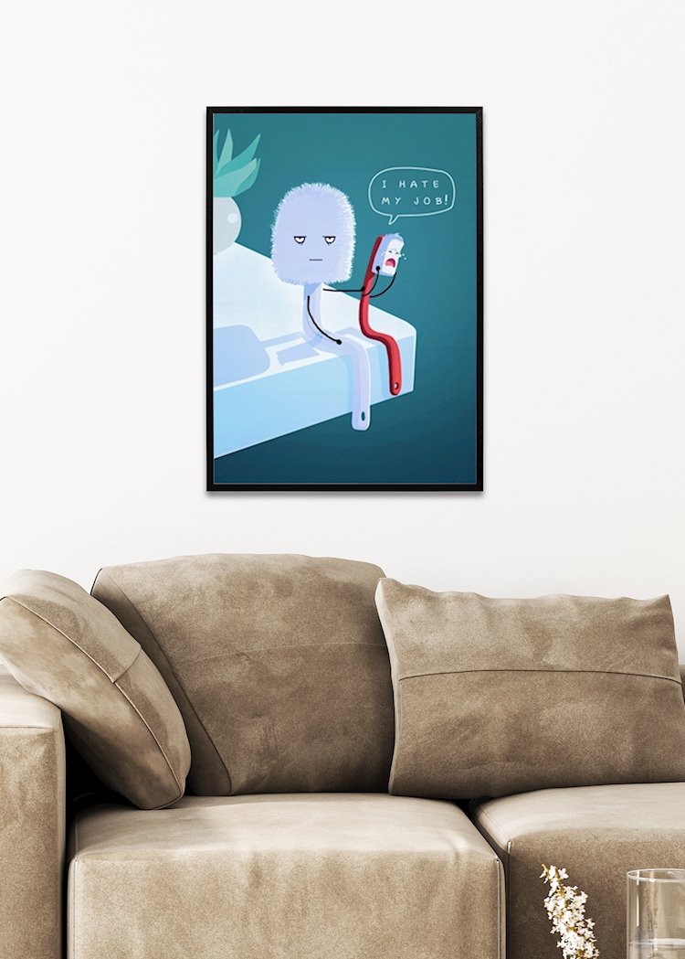 I hate my job posters & prints by Mashz Printler