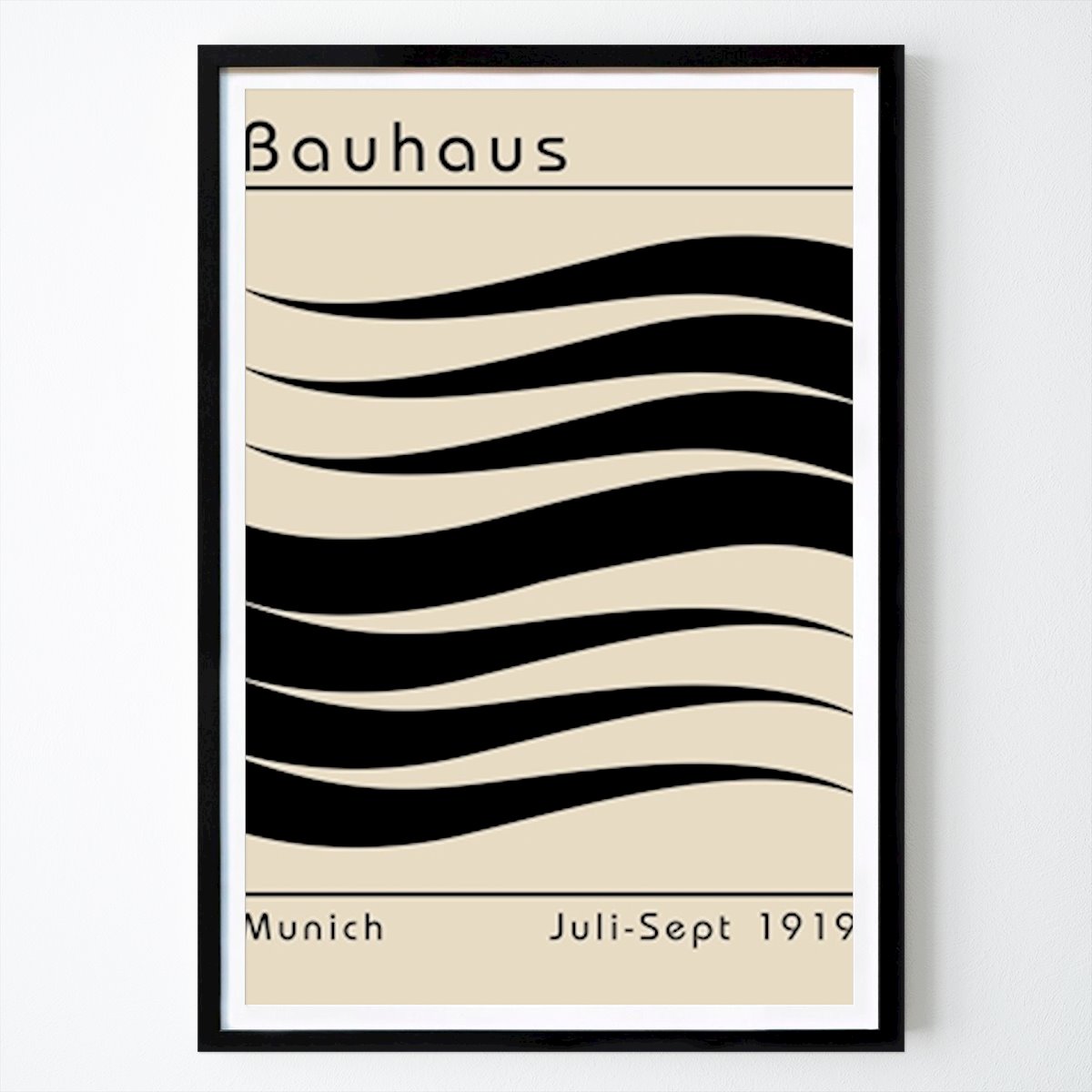 Baviera Poster: Bauhaus Nero di William Gustafsson