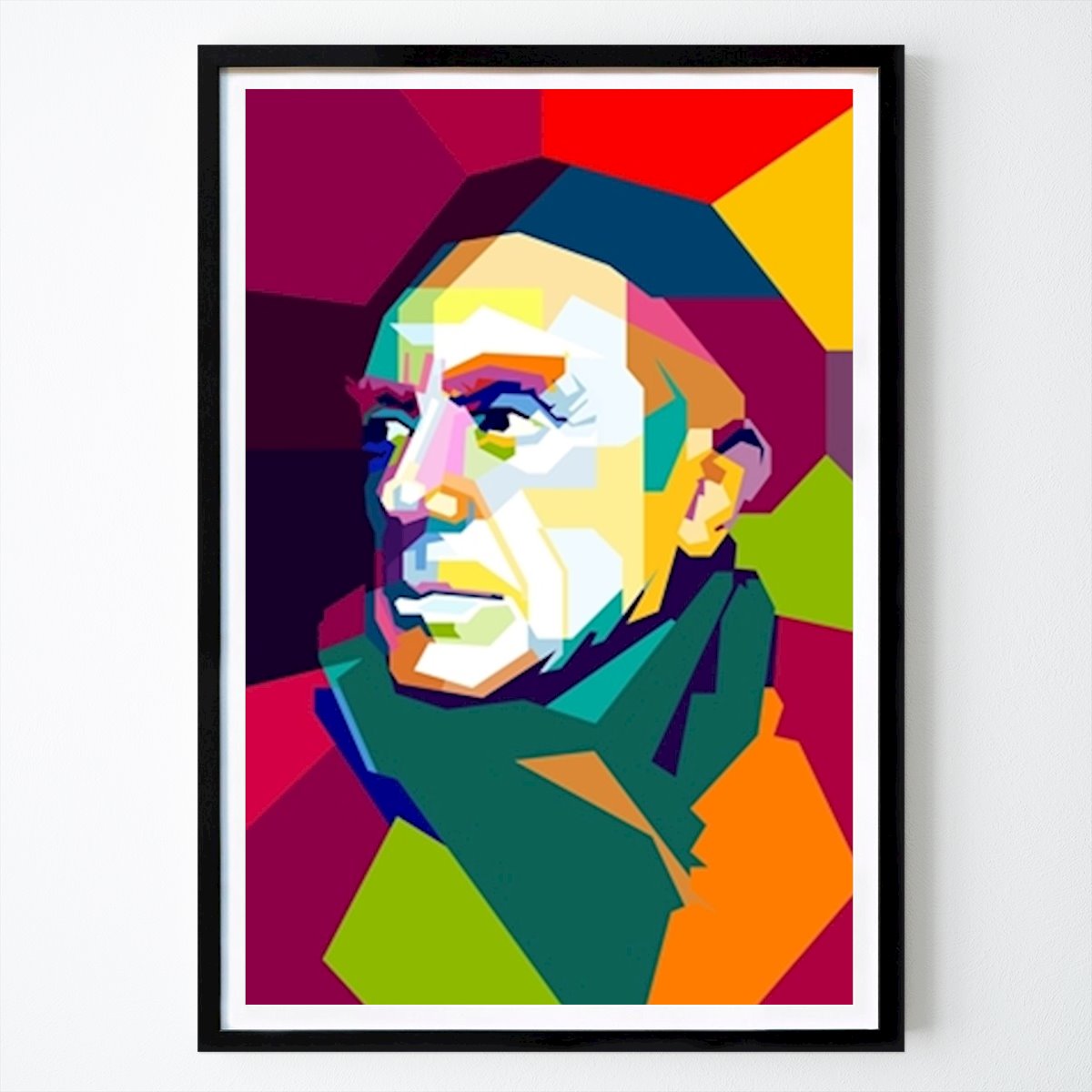 Pop Art Póster: Pablo Picasso Pop Art WPAP de Artkreator