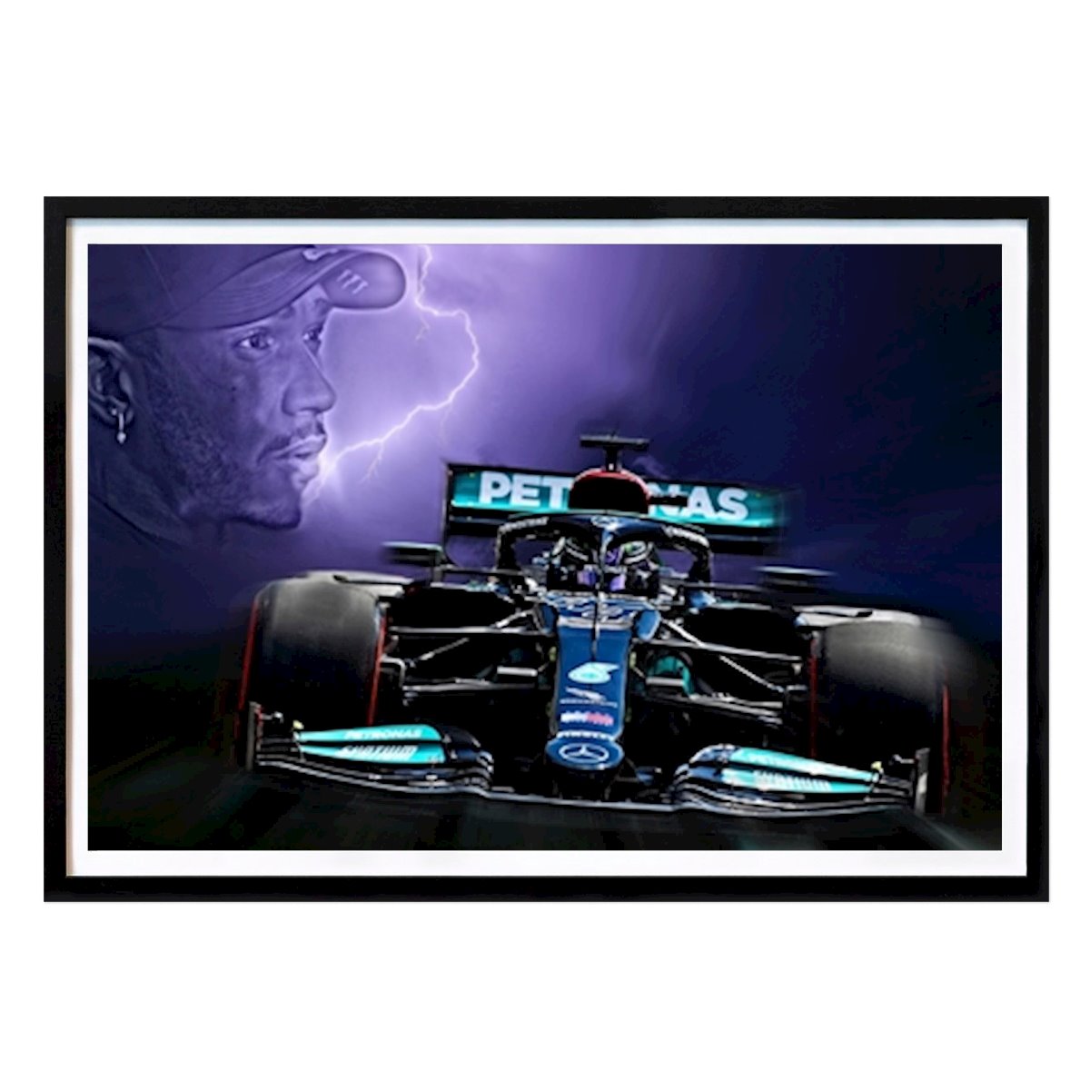 Formula 1 Poster: Lewis Hamilton e la Mercedes F1 di DeVerviers