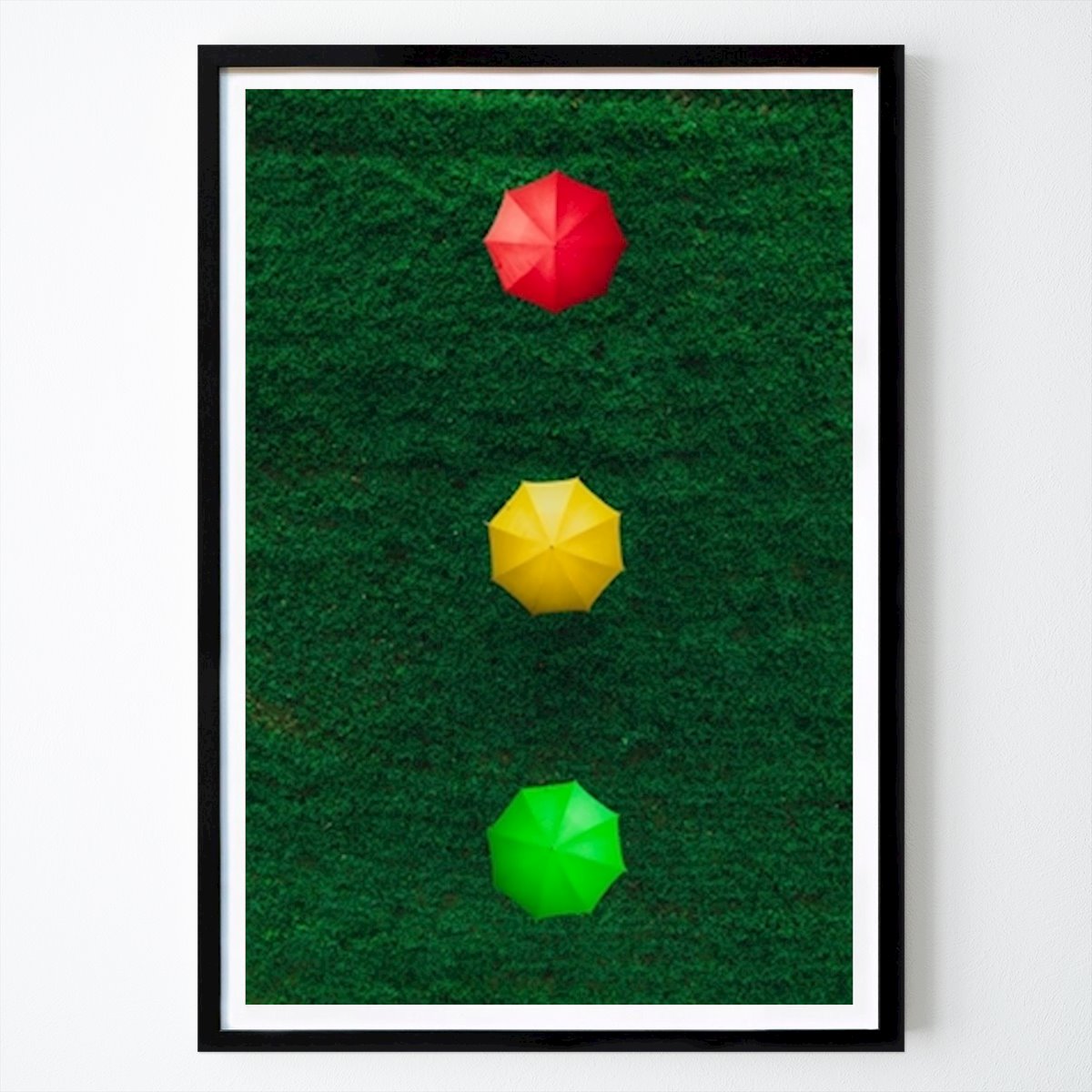 Abstrakt Plakat: Parasoller av Alex Danielsson