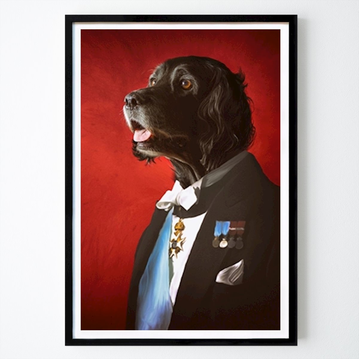 Herr Doggy Poster von Ronnie Persson – Tier Wandbild – Printler