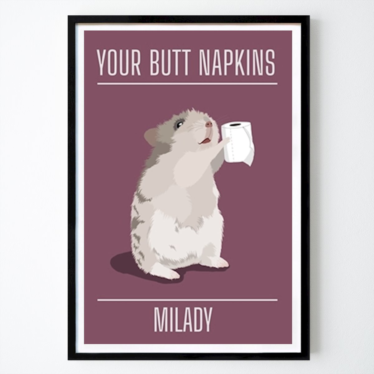Tier Poster: Deine Po Servietten Mi Lady von ByKammille