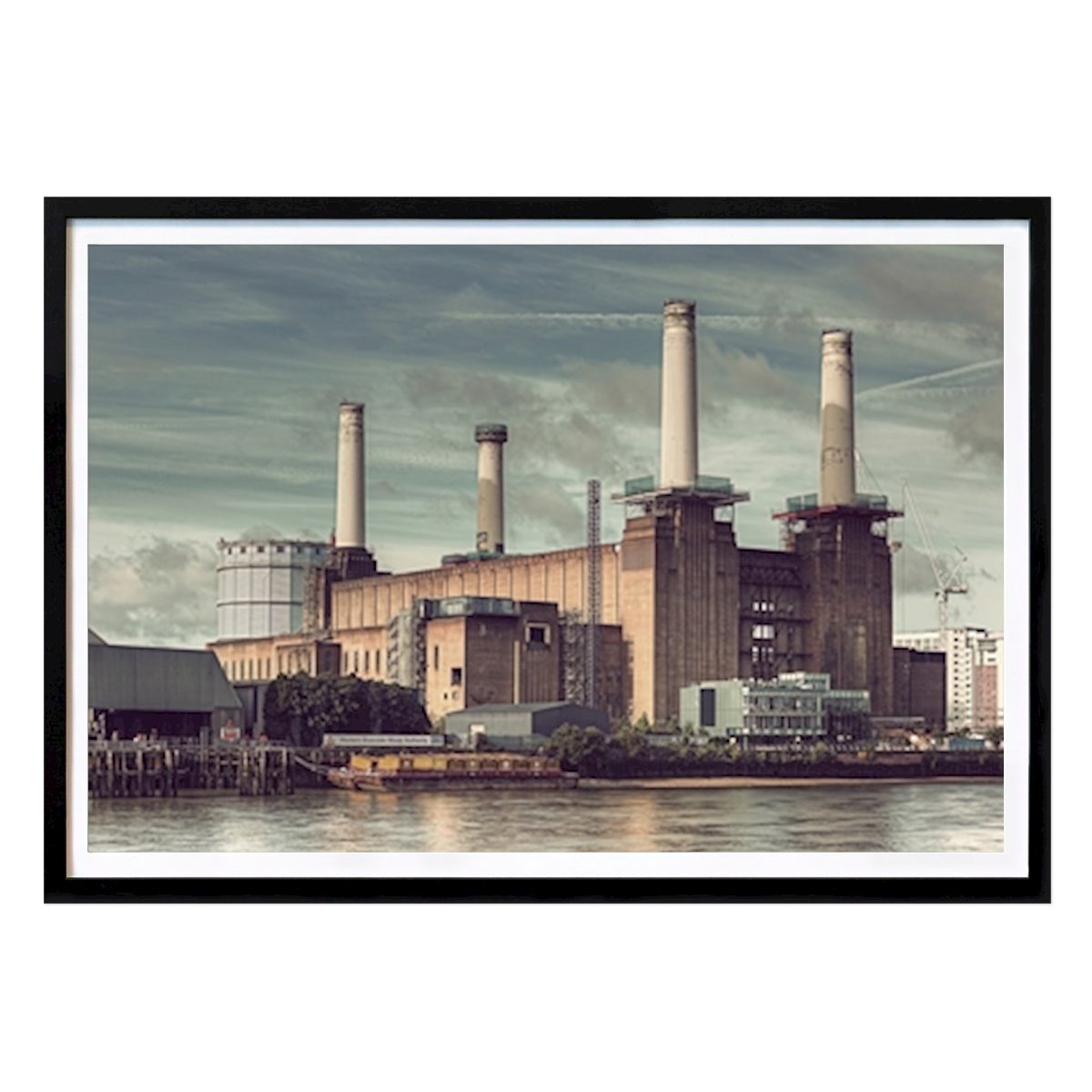 London Poster: Battersea power station von Michael Belhadi
