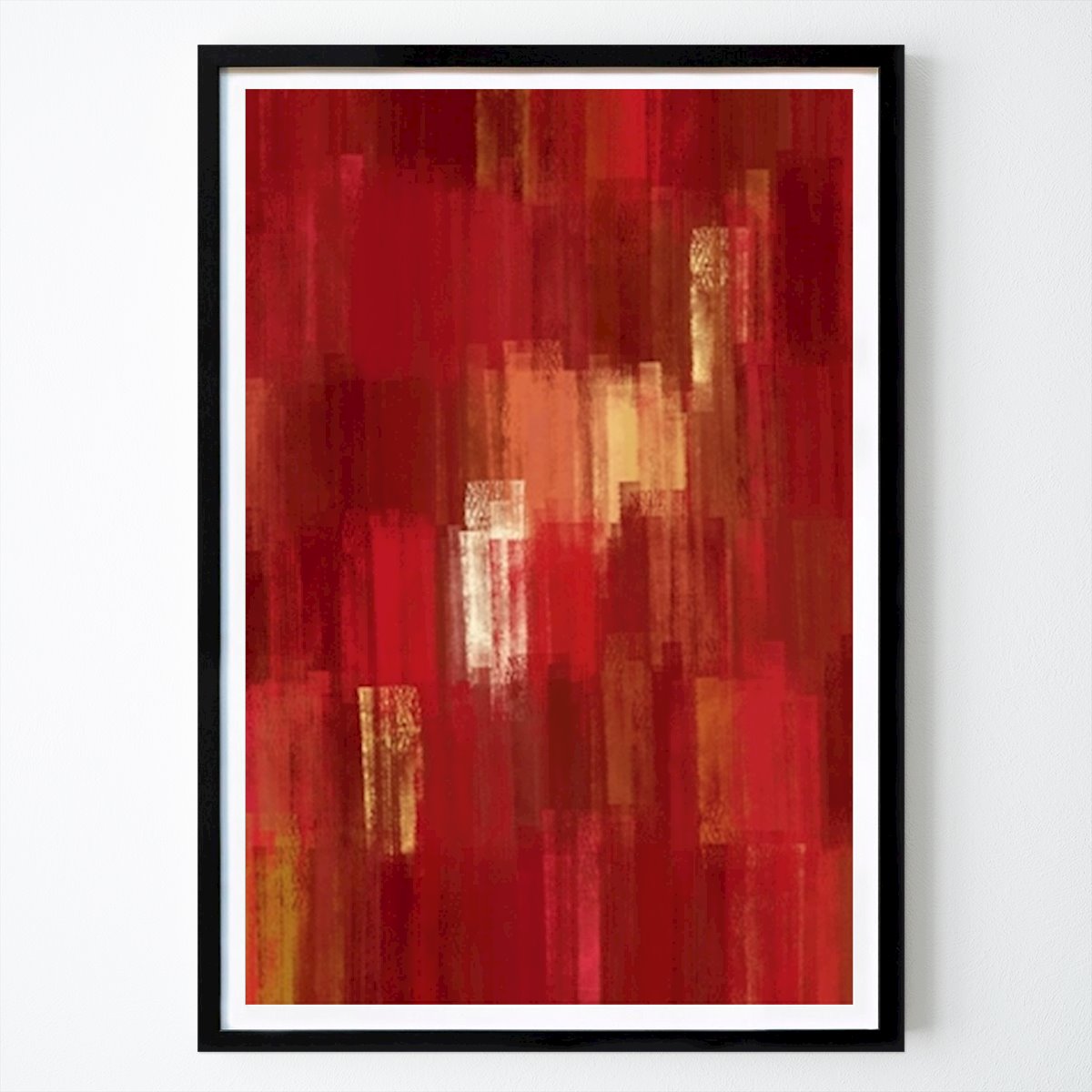 Abstract Poster: Abstract Red Monochrome Art by Bilge Paksoylu