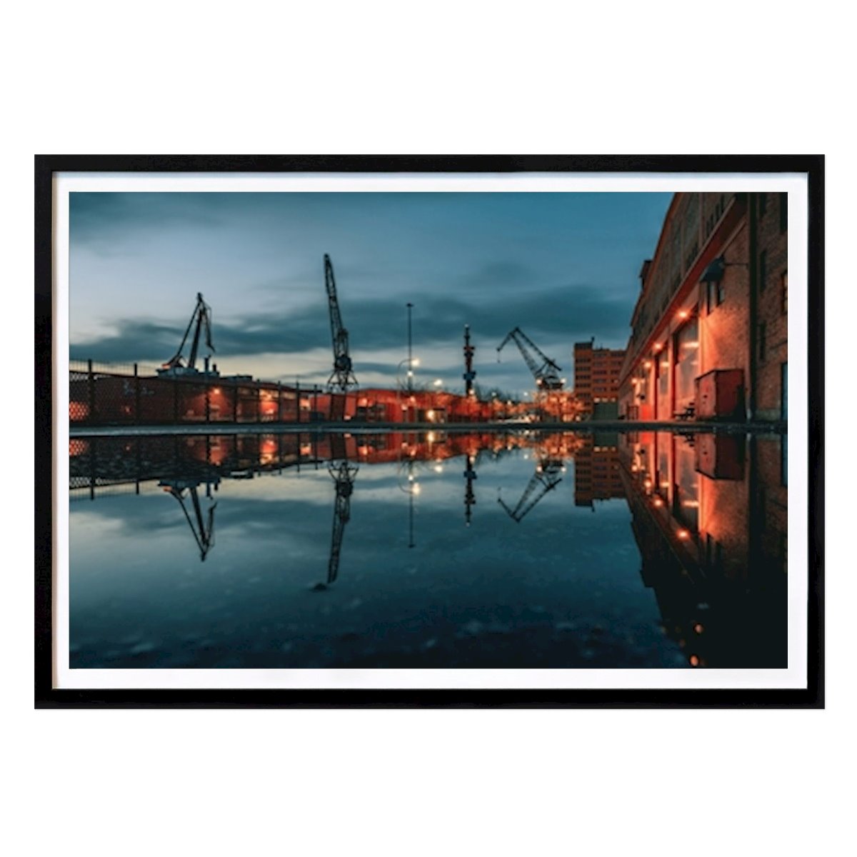 Arquitectura & Diseño Póster: Reflejo de la industria de la construcción naval de Mikael Svensson