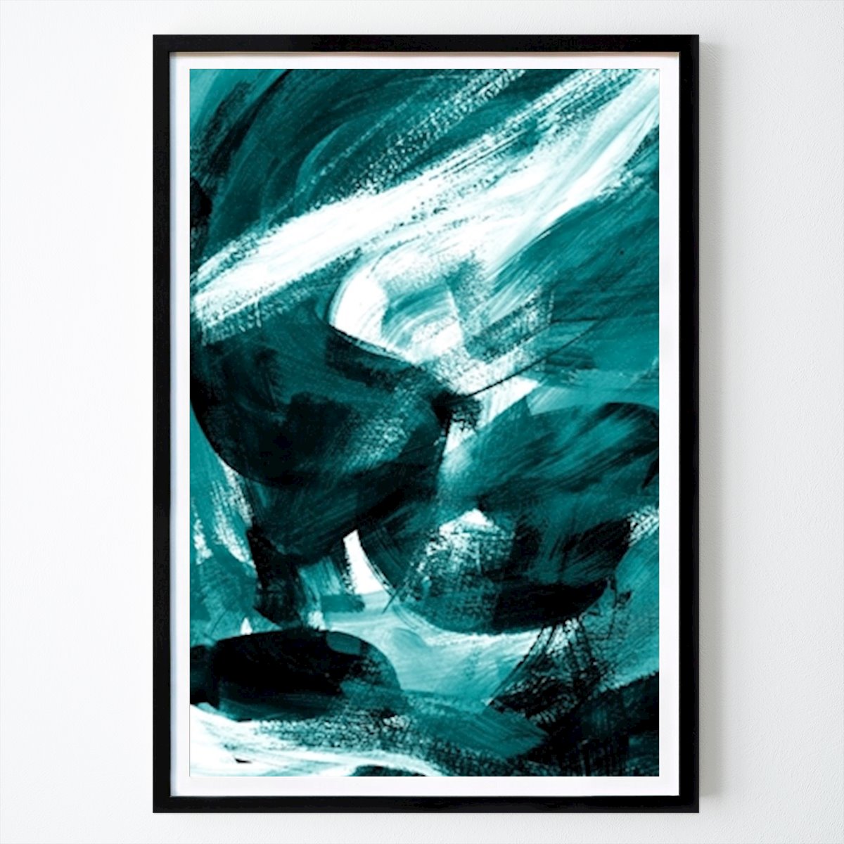 Abstract Poster: Abstract Artwork Petrol #1 by Kathrin May