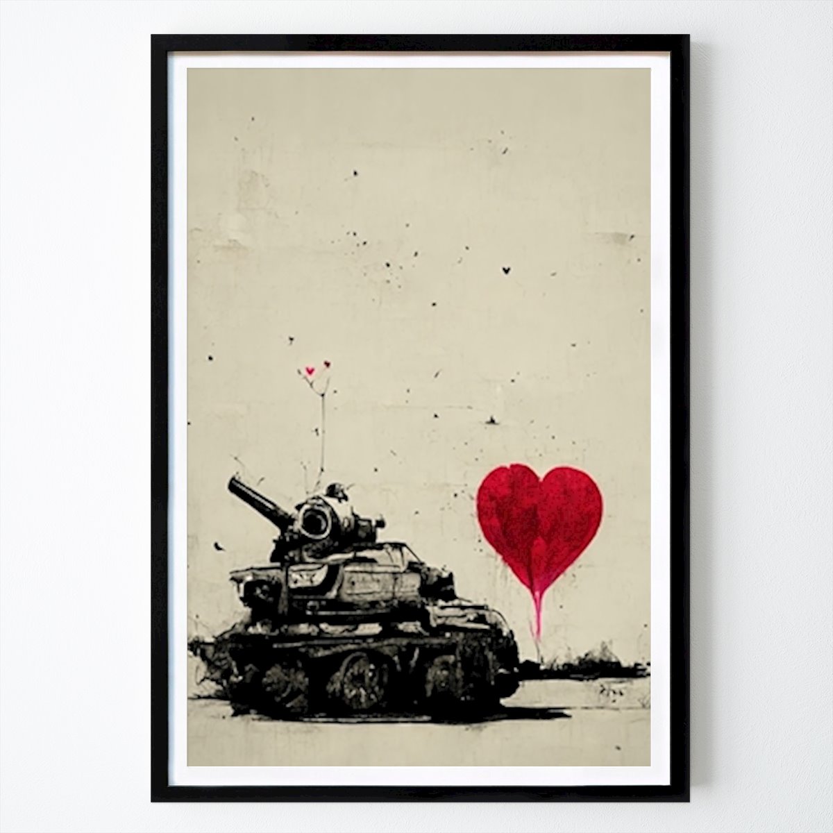 Botanical Poster: Tank of love x Banksy by Decker Studios
