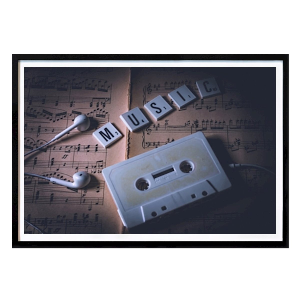 Retro & Vintage Poster: I love music by Jeanette Freij