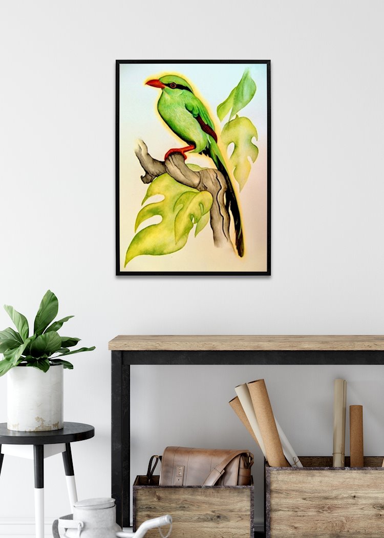 Common green magpie posters & prints by Frederike Hieronymi - Printler