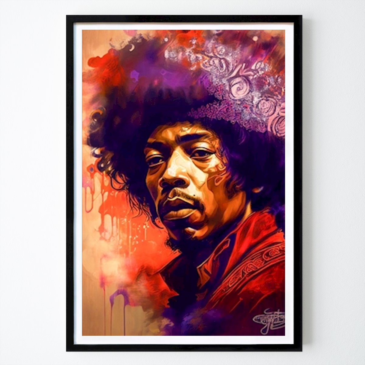 New York Poster: Jimi Hendrix von Jonas Winge