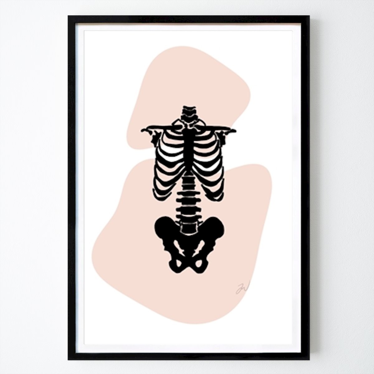 Stockholm Poster: Skeleton by Jessika Wiberg