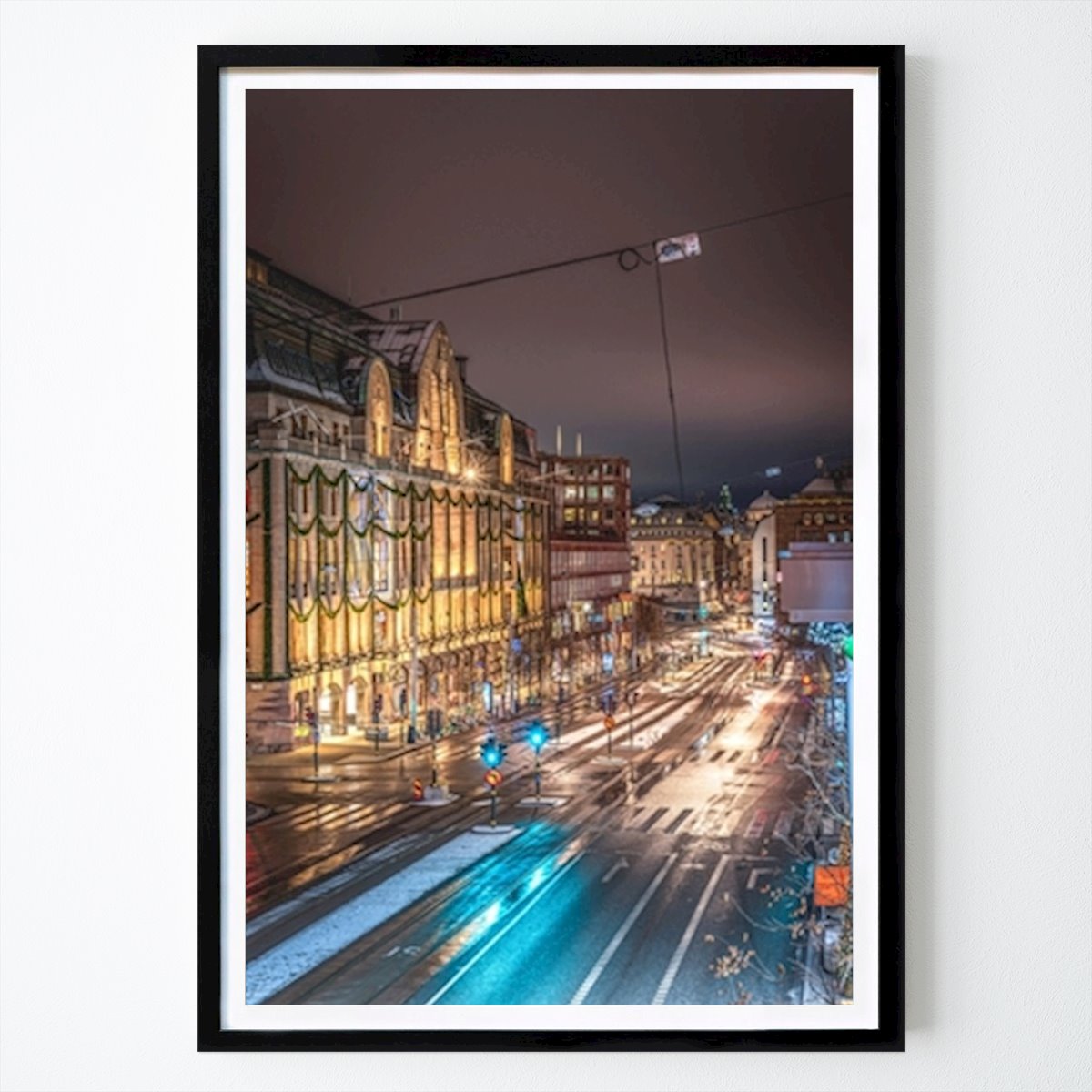 Stockholm Poster: Christmaslights by Johan Svensson